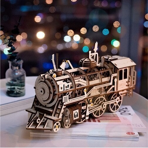 Robotime Locomotive 3D pusle hind ja info | Klotsid ja konstruktorid | hansapost.ee