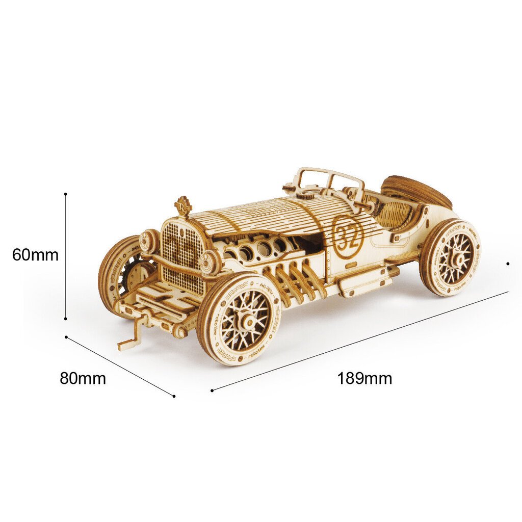 Robotime Grand Prix Car 3D pusle hind ja info | Klotsid ja konstruktorid | hansapost.ee