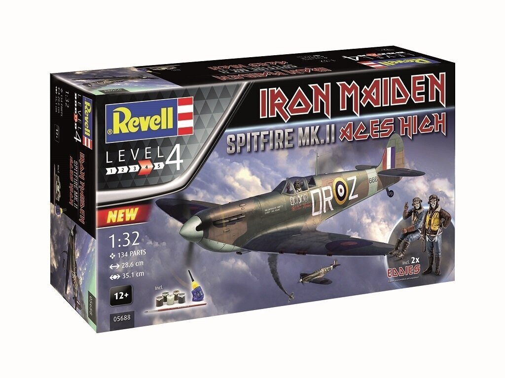 Revell - Spitfire MkII Aces High Model Set, 1/32, 05688 цена и информация | Klotsid ja konstruktorid | hansapost.ee