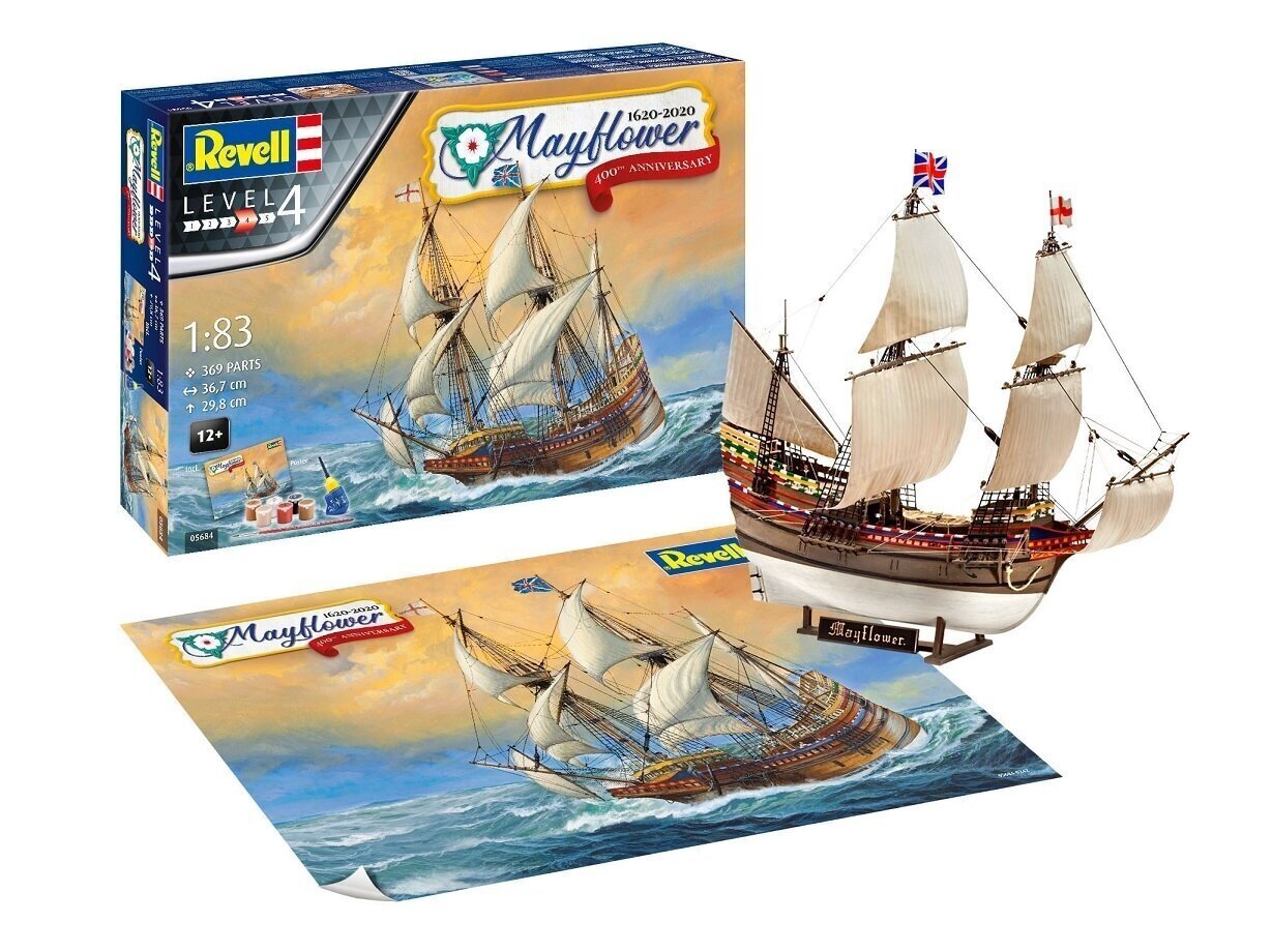 Mudellaev, Revell - Mayflower - 400th Anniversary Gift set, 1/83, 05684 hind ja info | Klotsid ja konstruktorid | hansapost.ee