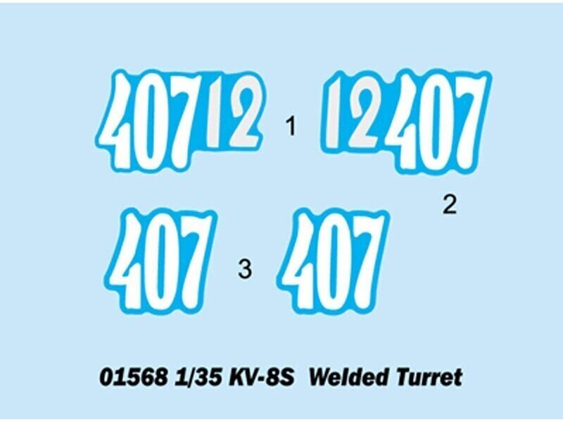 Trumpeter - KV-8S Welded Turret, 1/35, 01568 цена и информация | Klotsid ja konstruktorid | hansapost.ee