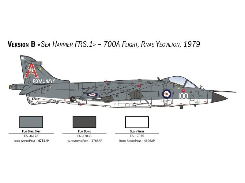 Italeri - FRS.1 Sea Harrier Falklands 40th Anniversary, 1/72, 1236 hind ja info | Klotsid ja konstruktorid | hansapost.ee