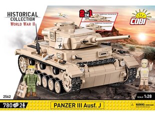 COBI - Plastkonstruktorid Panzer III Ausf. J, 1/28, 2562 цена и информация | Конструкторы и кубики | hansapost.ee