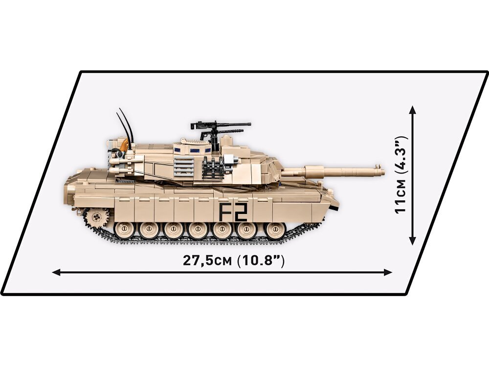 COBI - Plastkonstruktorid M1A2 Abrams, 1/35, 2622 hind ja info | Klotsid ja konstruktorid | hansapost.ee