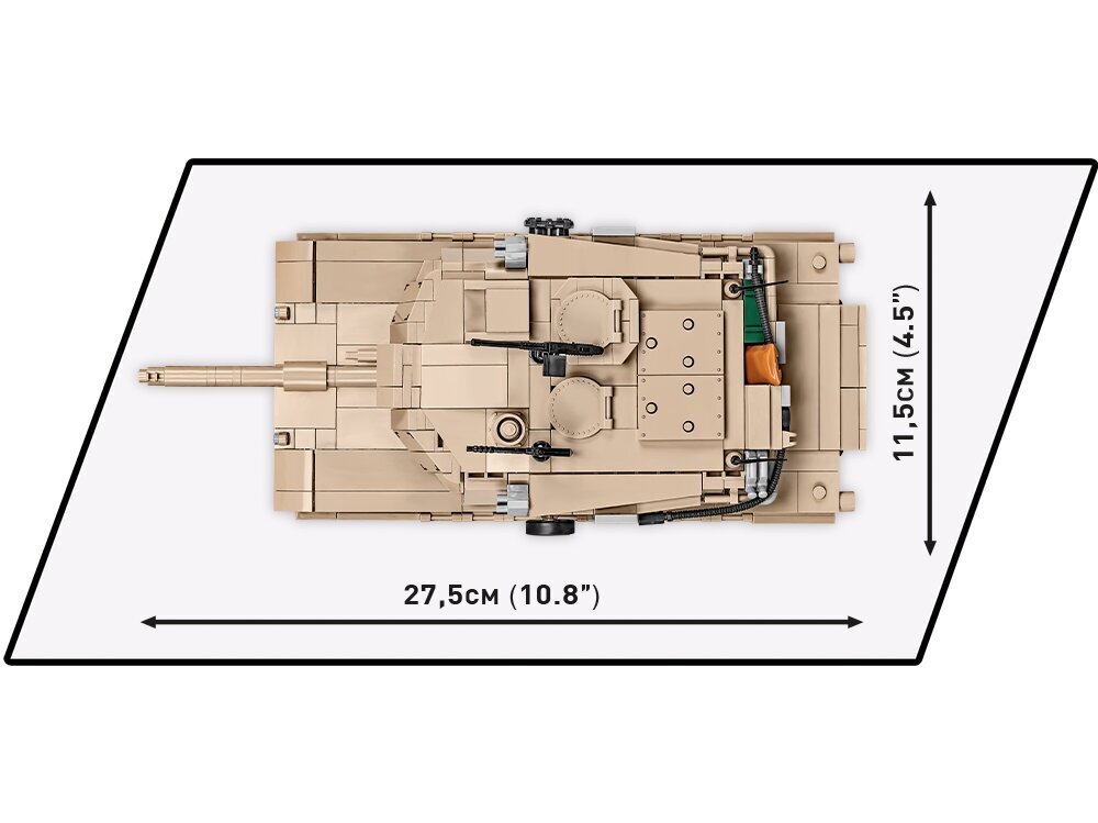 COBI - Plastkonstruktorid M1A2 Abrams, 1/35, 2622 hind ja info | Klotsid ja konstruktorid | hansapost.ee