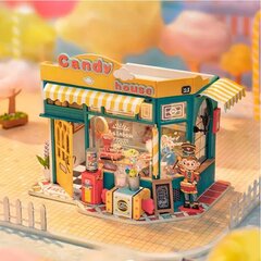 Деревянная сборная миниатюра Robotime 3D Candy House цена и информация | Конструкторы и кубики | hansapost.ee