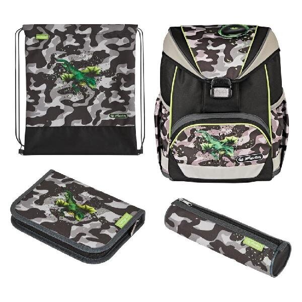 Herlitz koolikott-ranits Ultralight Plus - Camo Dragon, 15 l hind ja info | Koolikotid ja seljakotid | hansapost.ee