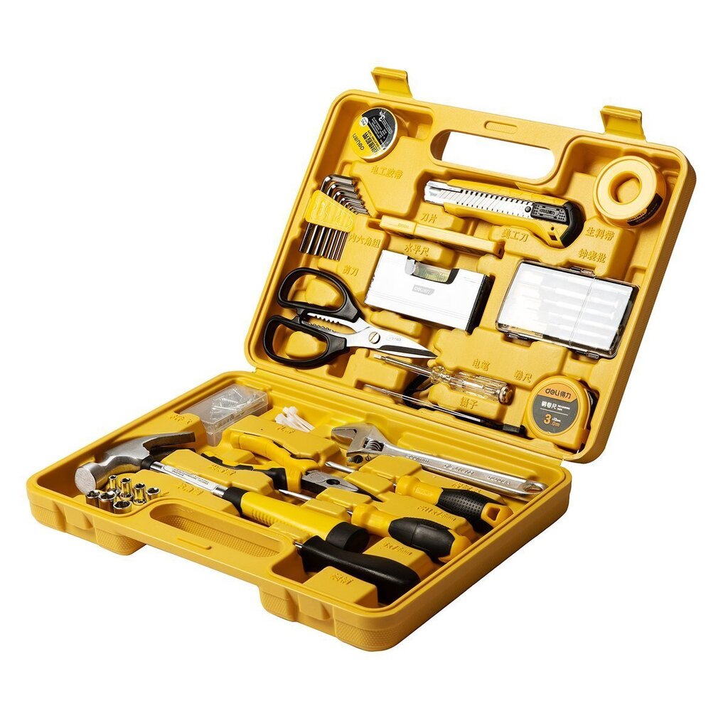 Professionaalne tööriistakomplekt Deli Tools EDL1038J, 38 tk цена и информация | Käsitööriistad | hansapost.ee