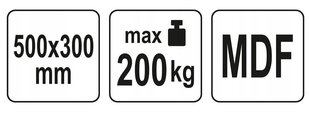 Transpordikäru platvorm YATO 200 kg, YT-37420 hind ja info | Käsitööriistad | hansapost.ee