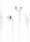 Vipfan M14 wired in-ear headphones, USB-C, 1.1m (white) hind ja info | Kõrvaklapid | hansapost.ee