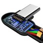 Mcdodo Button Kiire 90° LED nurgakaabel USB tüüp-C PD 2m must 60W цена и информация | Mobiiltelefonide kaablid | hansapost.ee