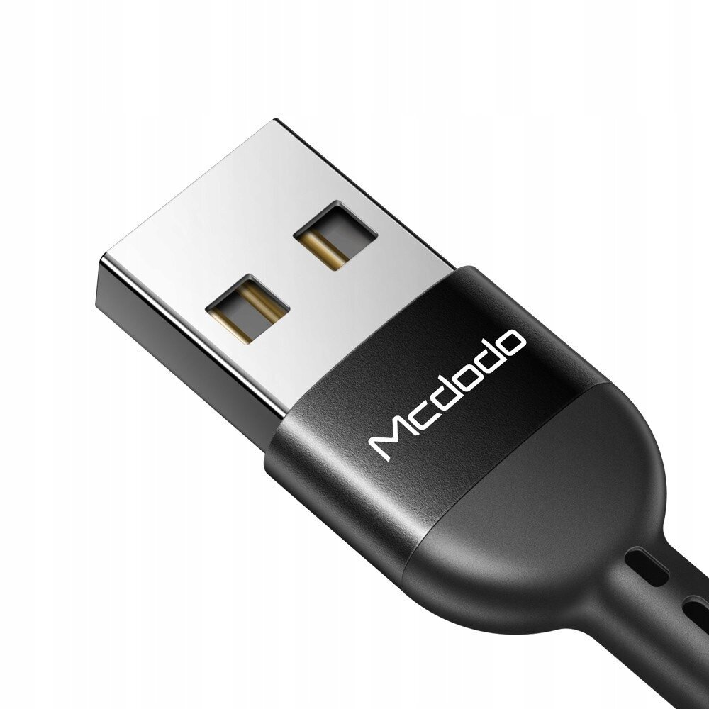 McDodo telefonikaabel QUICK CHARGE 4 USB TYP-C 1.8m must цена и информация | Mobiiltelefonide kaablid | hansapost.ee