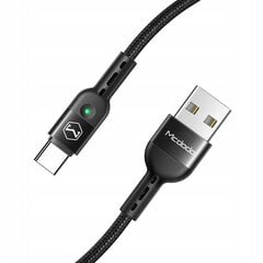 McDodo телефонный кабель QUICK CHARGE 4 USB TYP-C 1,8 м черный цена и информация | Кабели для телефонов | hansapost.ee