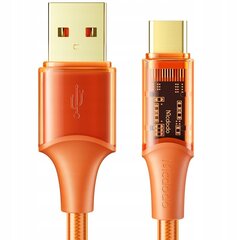 Mcdodo telefonikaabel Võimas kiirlaadimine USB-C 100W 6A 1.2m oranž hind ja info | Mobiiltelefonide kaablid | hansapost.ee