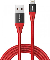 USB-C Cable for Lightning BlitzWolf MF-10 Pro, MFI, 20W, 1.8 м (red) цена и информация | BlitzWolf Мобильные телефоны, Фото и Видео | hansapost.ee