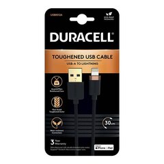Duracell USB-C cable for Lightning 0.3 м (Black) цена и информация | Кабели для телефонов | hansapost.ee