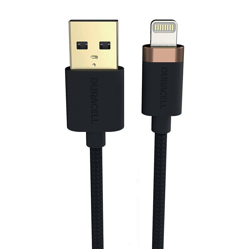 Duracell USB-C cable for Lightning 0.3m (Black) цена и информация | Mobiiltelefonide kaablid | hansapost.ee