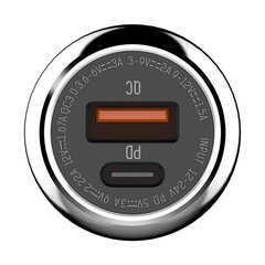 Car charger LDNIO C1, USB + USB-C, PD + QC 3.0, 36W (black) hind ja info | Laadijad mobiiltelefonidele | hansapost.ee