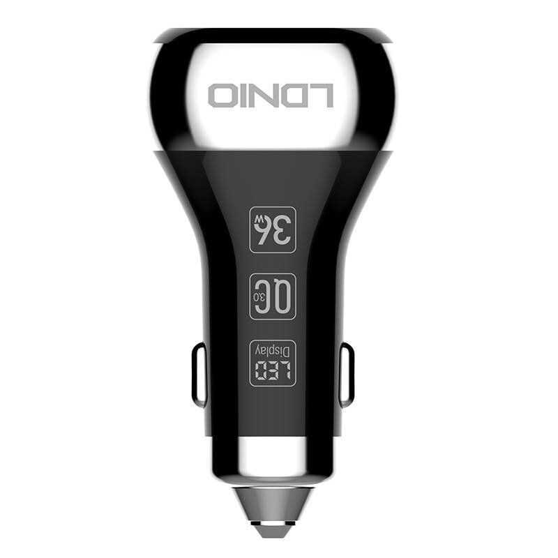 Car charger LDNIO C2, 2x USB, QC 3.0, LED, 36W (black) цена и информация | Laadijad mobiiltelefonidele | hansapost.ee