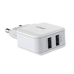 Wall charger LDNIO A2202, 2x USB, 12 Вт (white) цена и информация | Зарядные устройства для телефонов | hansapost.ee