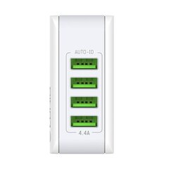 Wall charger LDNIO 4403, 4x USB, 22W (white) цена и информация | Зарядные устройства для телефонов | hansapost.ee