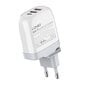 GaN charger LDNIO A3511Q, 2x USB + USB-C, 65W (white) цена и информация | Laadijad mobiiltelefonidele | hansapost.ee