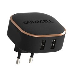 Duracell Wall Charger USB 3.4A 17W (black) hind ja info | Laadijad mobiiltelefonidele | hansapost.ee