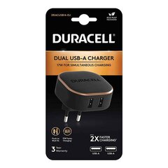 Duracell Wall Charger USB 3.4A 17W (black) hind ja info | Laadijad mobiiltelefonidele | hansapost.ee
