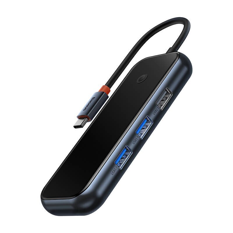 Hub 7in1 Baseus AcmeJoy Series USB-C to 2xUSB 3.0 + HDMI + USB 2.0 + USB-C PD + SD|TF (dark grey) hind ja info | USB adapterid ja jagajad | hansapost.ee