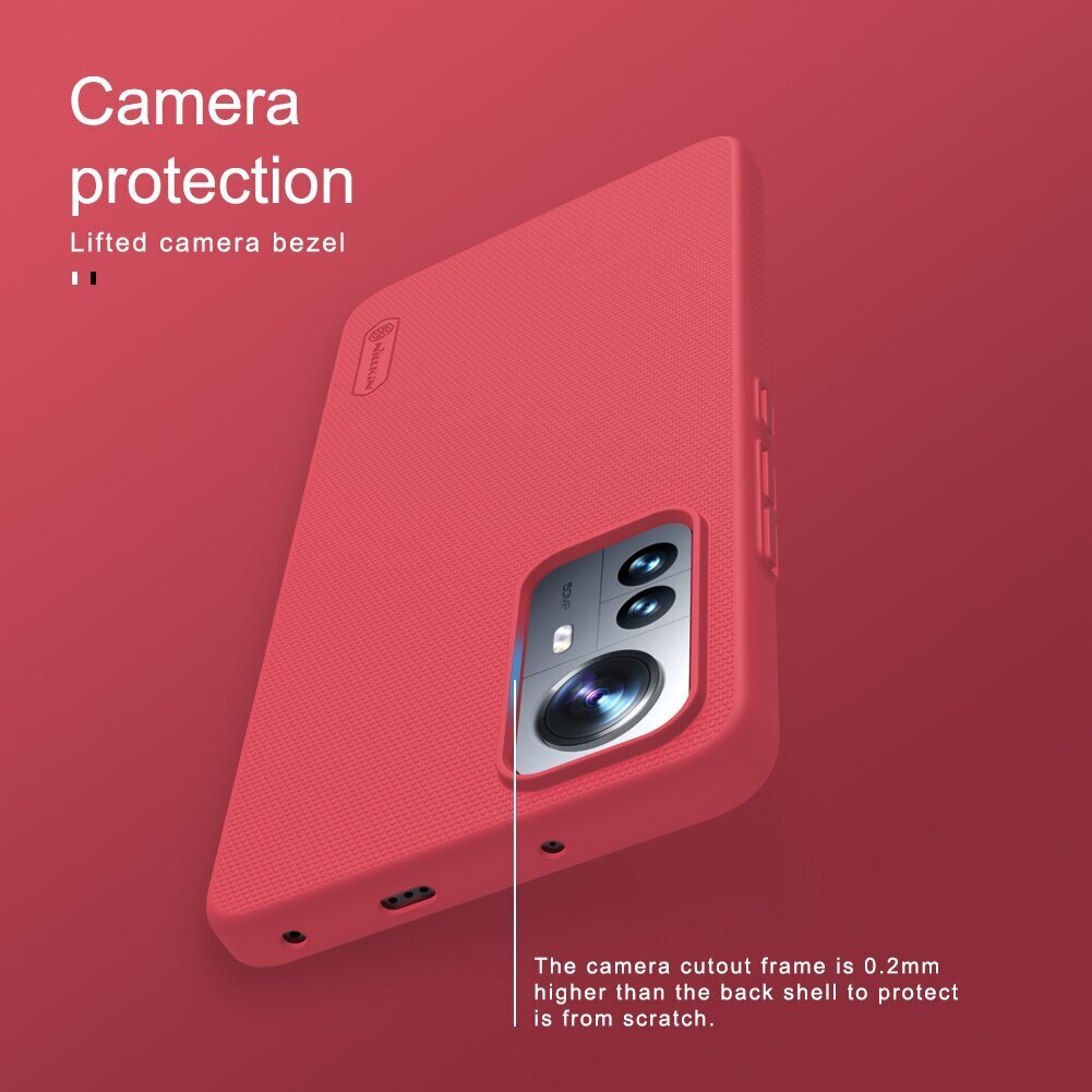 Nillkin Super Frosted Back Cover for Xiaomi 12 Lite 5G Black цена и информация | Telefonide kaitsekaaned ja -ümbrised | hansapost.ee