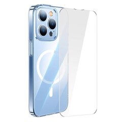 Baseus Crystal Transparent Magnetic Case and Tempered Glass set for iPhone 14 Pro Max цена и информация | Чехлы для телефонов | hansapost.ee