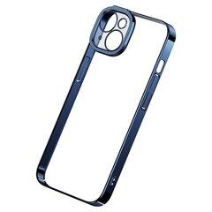 Baseus Glitter Transparent Case and Tempered Glass set for iPhone 14 Plus (blue) цена и информация | Чехлы для телефонов | hansapost.ee