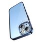 Baseus Glitter Transparent Case and Tempered Glass set for iPhone 14 (blue) hind ja info | Telefonide kaitsekaaned ja -ümbrised | hansapost.ee