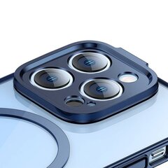 Baseus Glitter Transparent Magnetic Case and Tempered Glass set for iPhone 14 Pro Max (blue) цена и информация | Чехлы для телефонов | hansapost.ee