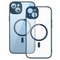 Baseus Frame Transparent Magnetic Case and Tempered Glass set for iPhone 14 Plus (blue) цена и информация | Telefonide kaitsekaaned ja -ümbrised | hansapost.ee