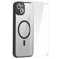 Baseus Frame Transparent Magnetic Case and Tempered Glass set for iPhone 14 Plus (black) hind ja info | Telefonide kaitsekaaned ja -ümbrised | hansapost.ee