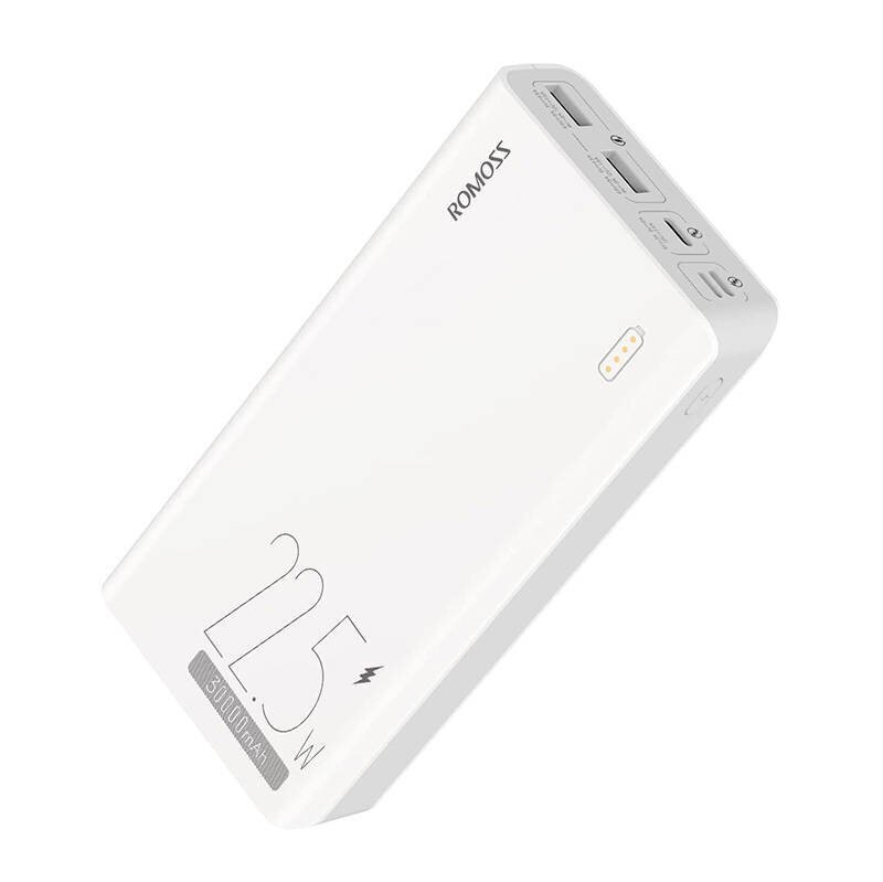 Powerbank Romoss SENSE8F 30000mAh, 22.5W (white) hind ja info | Akupangad | hansapost.ee