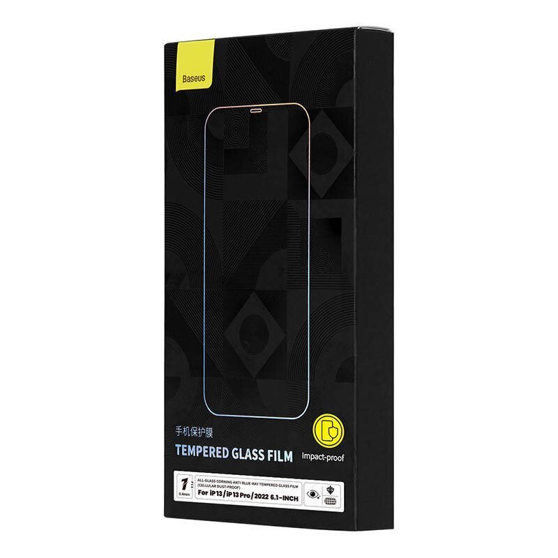 Baseus Tempered Glass Anti-blue light 0.4mm for iPhone 14|13|13 Pro hind ja info | Ekraani kaitseklaasid ja kaitsekiled | hansapost.ee