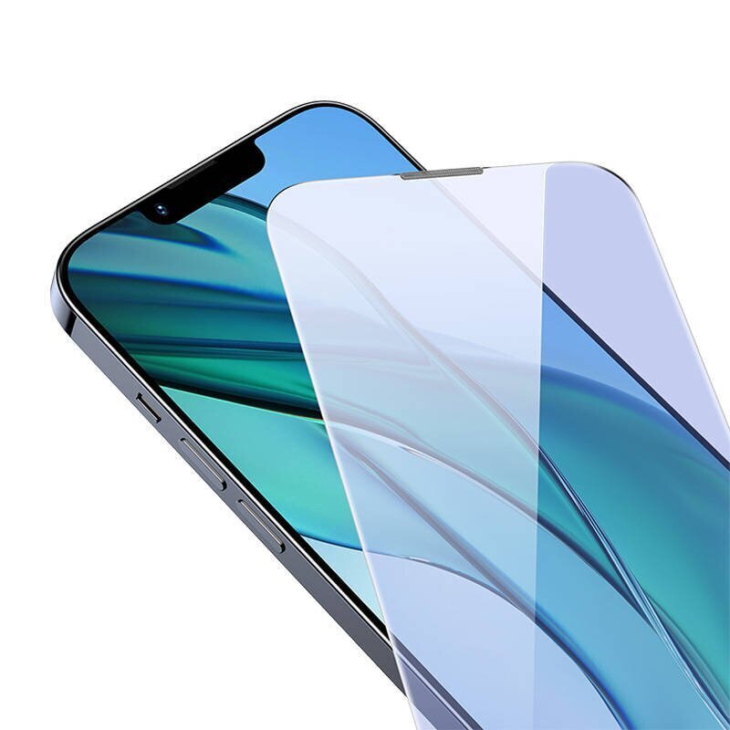 Baseus Crystal Tempered Glass Anti-blue light and Dust-proof 0.3mm for iPhone 14 Plus|13 Pro Max (2pcs) цена и информация | Ekraani kaitseklaasid ja kaitsekiled | hansapost.ee