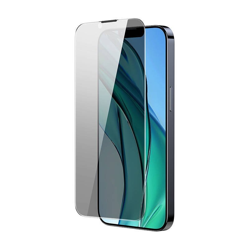 Baseus Crystal Tempered Glass Dust-proof with Privacy Filter 0.3mm for iPhone 14 Plus|13 Pro Max (1pc) цена и информация | Ekraani kaitseklaasid ja kaitsekiled | hansapost.ee