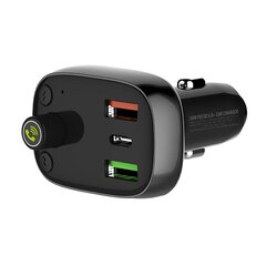 FM transmitter LDNIO C704Q with Bluetooth, 2x USB + USB-C, microSD / TF (black) hind ja info | FM trasmitterid ja modulaatorid | hansapost.ee