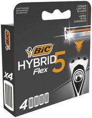 BIC Razor heads HYBRID 5 FLEX (4 pcs) цена и информация | Средства для бритья | hansapost.ee