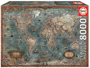 Головоломка (Пазл) «Историческая карта мира», 8000 деталей цена и информация | Пазлы | hansapost.ee
