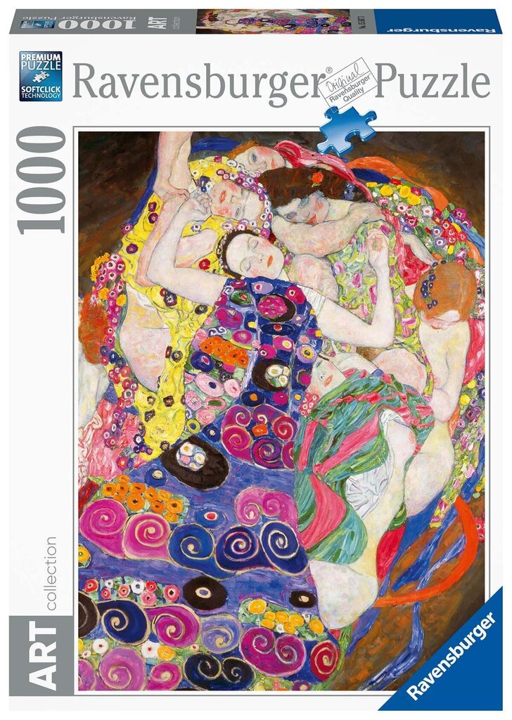 Ravensburger 2D Pusle Gustav Klimt The Virgin, Art Collection, 1000p 15588 hind ja info | Pusled lastele ja täiskasvanutele | hansapost.ee