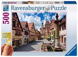 Пазл Ravensburger Rothenburg O.D.T., 13607, 500 д. цена и информация | Пазлы | hansapost.ee