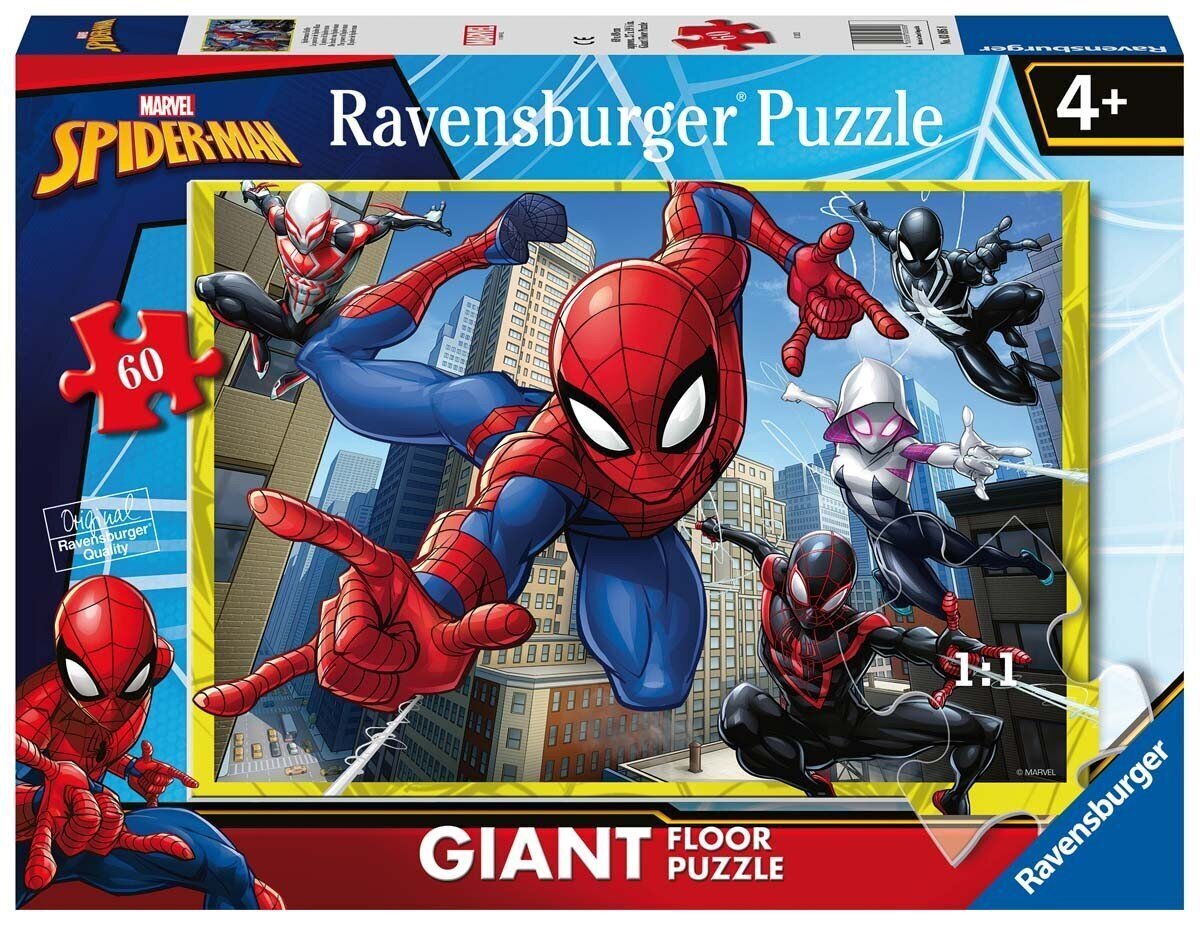 Ravensburgeri pusle Ämblikmees 60p 3095 цена и информация | Pusled lastele ja täiskasvanutele | hansapost.ee