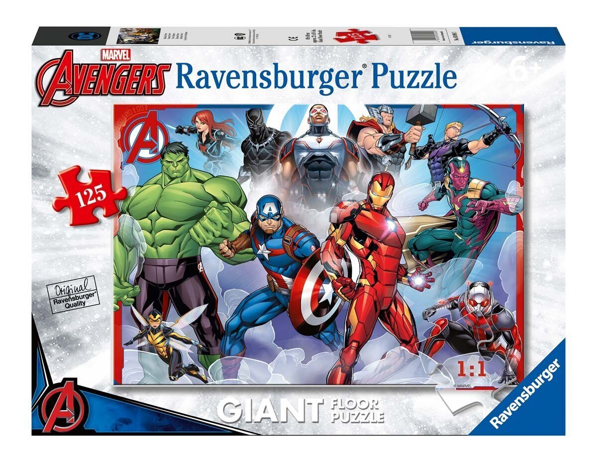 Ravensburgeri pusle Avengers 125p 5643 hind ja info | Pusled lastele ja täiskasvanutele | hansapost.ee