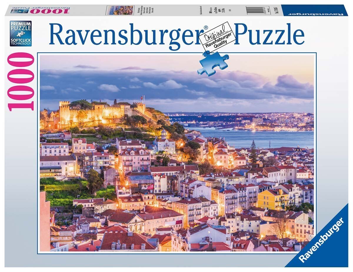 Ravensburgeri pusle Lissabon & Sao Jorge Castle 1000p 17183 цена и информация | Pusled lastele ja täiskasvanutele | hansapost.ee