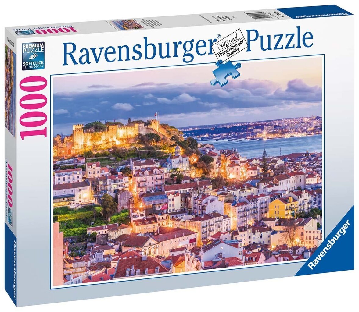 Ravensburgeri pusle Lissabon & Sao Jorge Castle 1000p 17183 цена и информация | Pusled lastele ja täiskasvanutele | hansapost.ee