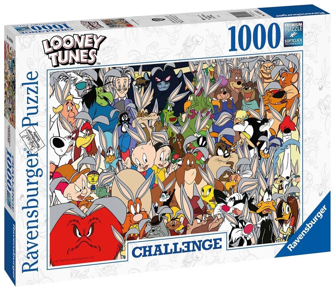 Ravensburger Puzzle Looney Tunes Challenge 1000p 16926 цена | hansapost.ee